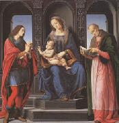 LORENZO DI CREDI The Virgin and child with st Julian and st Nicholas of Myra (mk05) oil painting reproduction